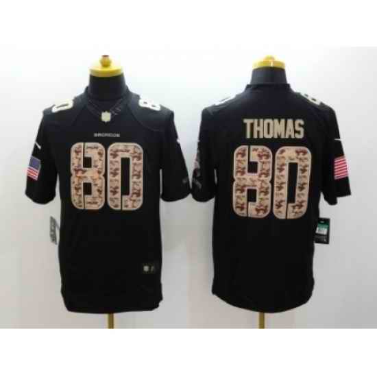 Nike Denver Broncos 80 Julius Thomas black Limited Salute to Service NFL Jersey